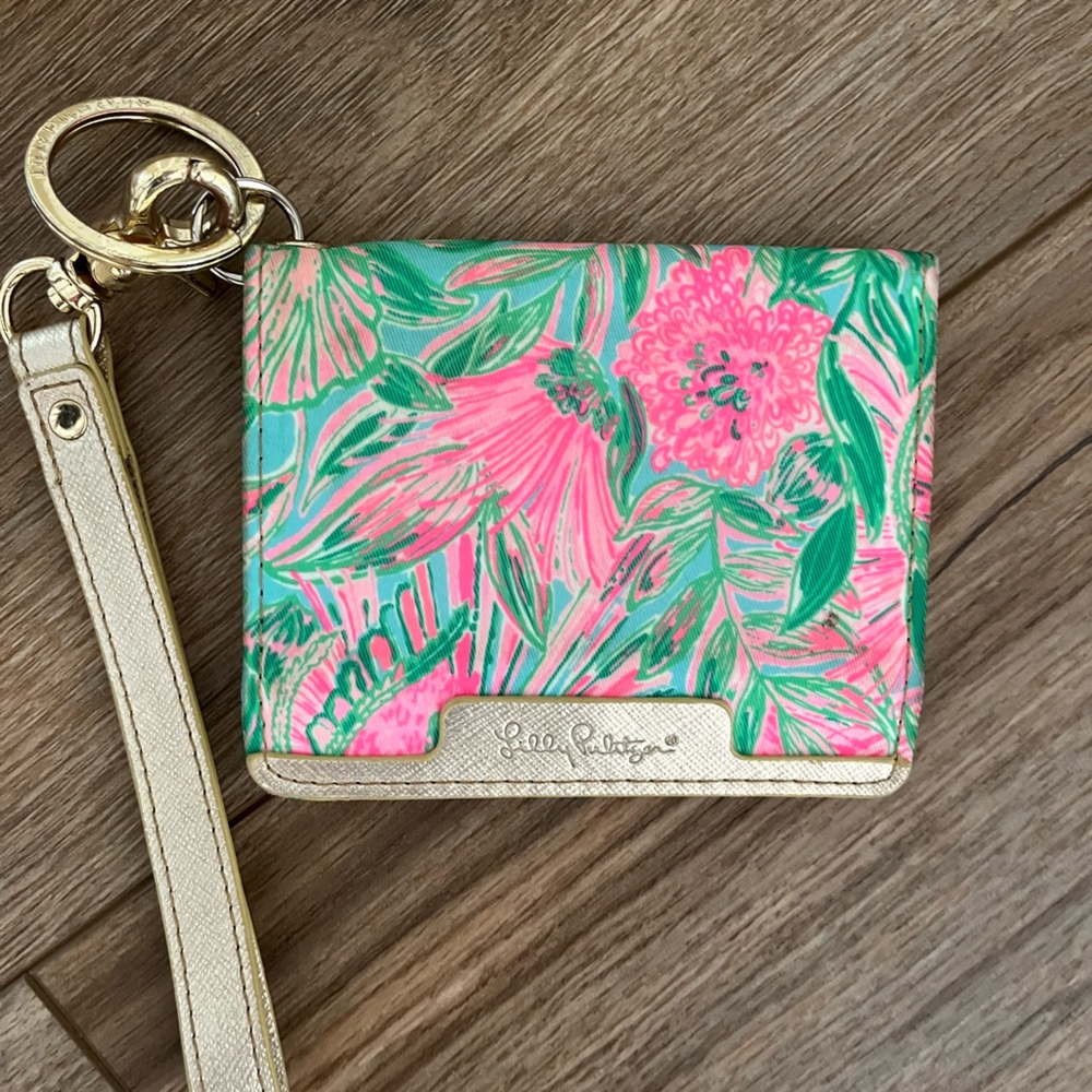 Lilly Pulitzer keychain/wallet 💚🩷